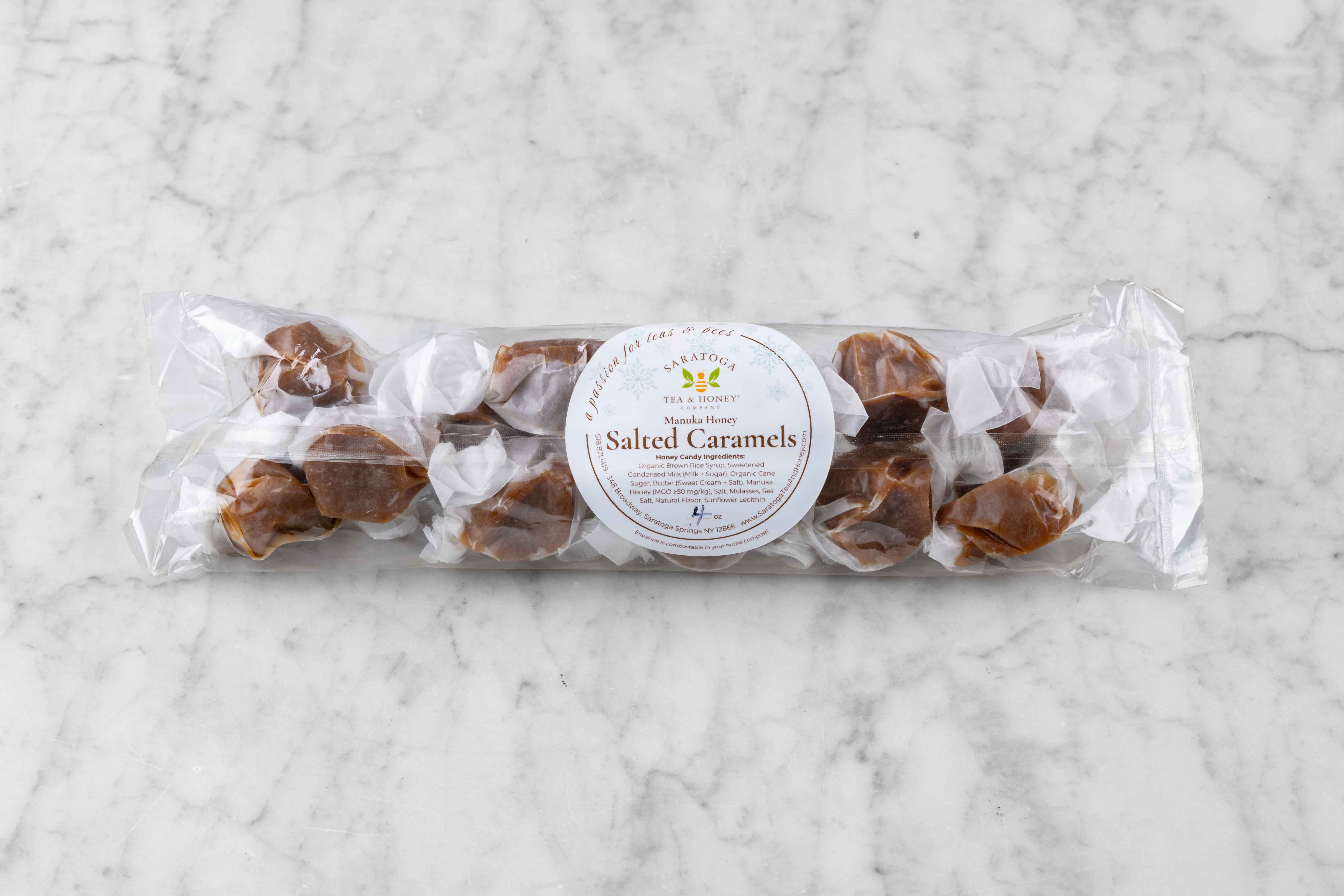 Salted caramel candies 