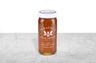 Amber Italian wildflower honey in a 12oz clear glass jar branded with the Saratoga Tea & Honey Co. logo and a white top. The logo and the words: "100% Pure Raw Honey" are printed on the jar.