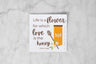 victor hugo honey quote sticker: life is a flower for which love is the honey