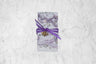 lavender soap on marble background