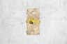 top down view of ginger lemon soap