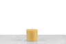 3" tall beeswax pillar candle